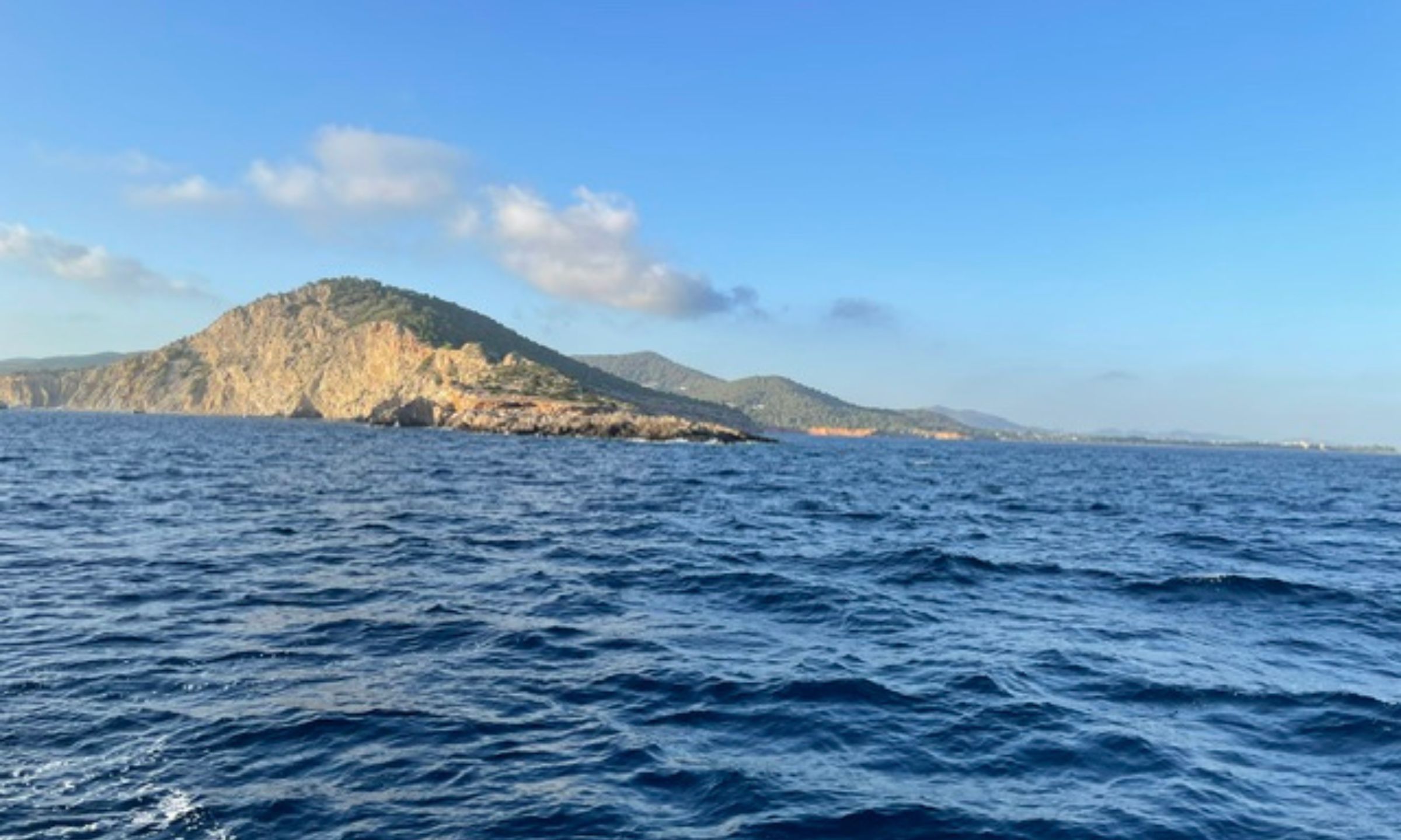 Coastal landscape and sea views near Ibiza, Spain